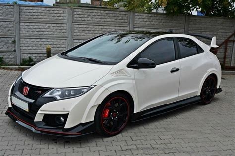 Front Splitter V2 Honda Civic Ix Type R Textured Our Offer Honda