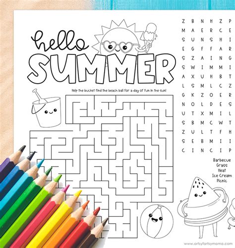 Summer Activity Free Printables