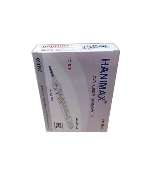 HANIMAX OVAL CLINICAL THERMOMETER At Rs 78 Piece Chandni Chowk New