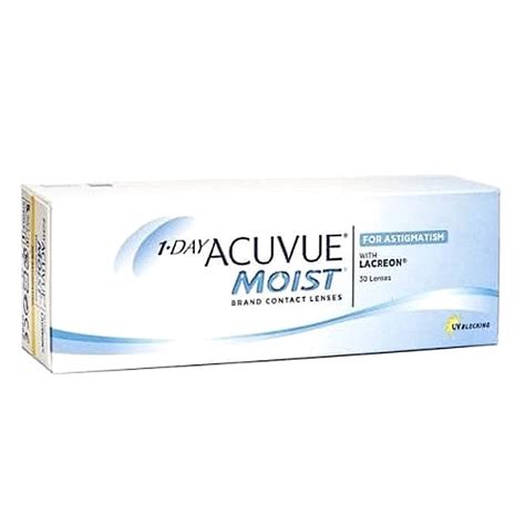 Acuvue 1 Day Moist For Astigmatism Daily Disposable Lenses