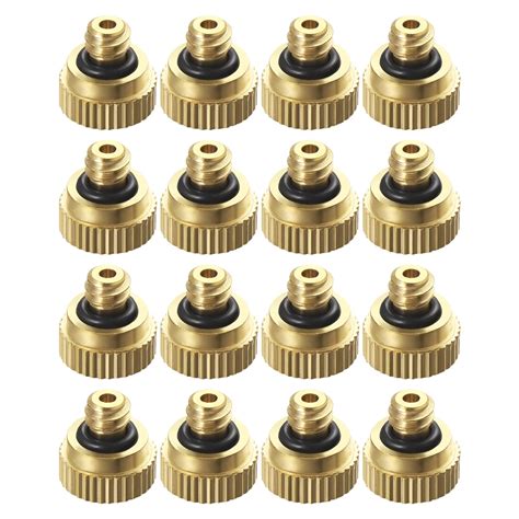 Bestomz Pcs Misting Nozzles Brass Low Pressure Misting Nozzles For