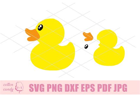 Rubber Duck 2 Svg Rubber Duck Clipart Dxf Rubber Duck Cut Files For