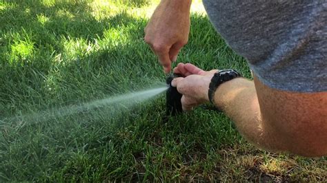 How To Adjust A Sprinkler Youtube