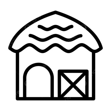 African Hut Vector