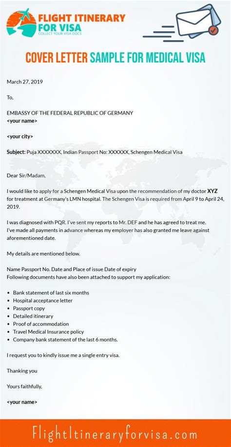 Cover Letter For Schengen Visa Samples And Writing Techniques