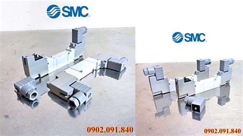 SY5240-5D van điện từ 2 vị trí 24VDC khí nén SMC Nhật Bản - YouTube