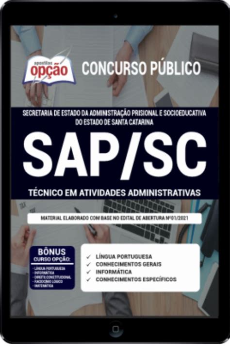 Concurso SAP SC 2021 Técnico em Atividades Administrativas Inscrições e