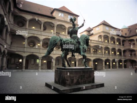 An Equestrian Statue Of Duke Eberhard Im Bart In The Courtyard Of The