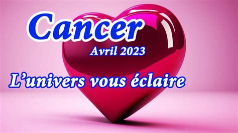 CANCER SENTIMENTAL AVRIL L univers est là il vous apporte les