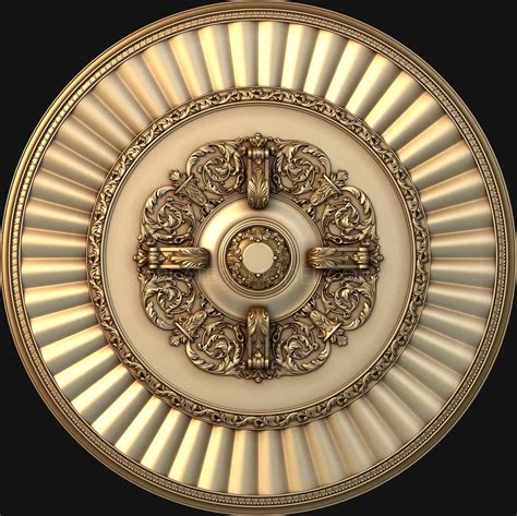 Ceiling Rose D Model For Cnc Machine