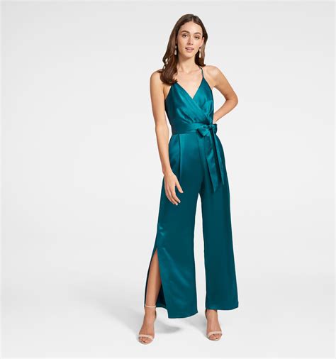 Buy Maddison Satin Wrap Jumpsuit Forever New