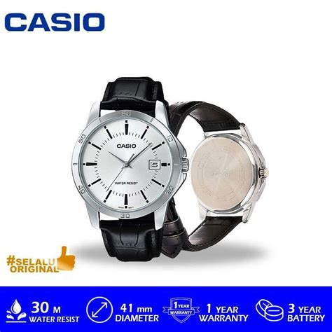 Jual Casio Standard Mtp V004l 7audf Jam Tangan Pria Hitam Di Seller