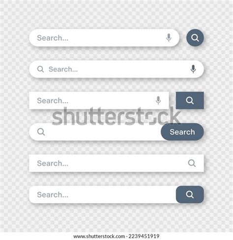 Various Search Bar Templates Internet Browser Stock Vector (Royalty Free) 2239451919 | Shutterstock