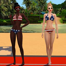 Star Spangled Bikini Set The Sims Create A Sim CurseForge