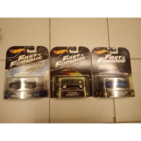 Hot Wheels Retro Fast And Furious 08 Dodge Challenger Srt8 Shopee Malaysia