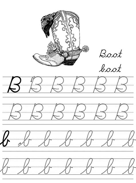 Cursive Letter B Levelings