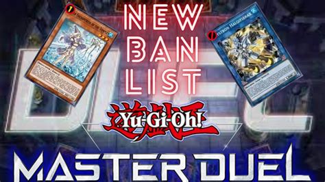 Halq Banned New Ban List Yu Gi Oh Master Duel Youtube