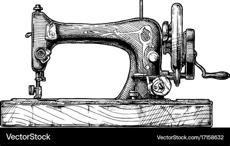 Sewing Machine Royalty Free Vector Image Vectorstock