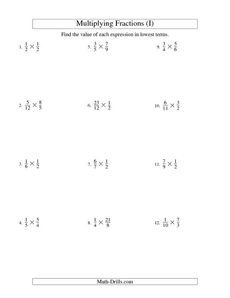 Multiplying And Simplifying Proper And Improper Fractions I 10 06 B Multiplying Fractions