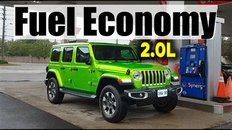 2020 Jeep Wrangler 20l Fuel Economy Mpg Review Fill Up Costs Youtube