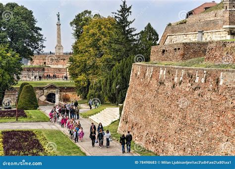 Pobednik Or Monument To The Winner In The Belgrade Fortress Editorial