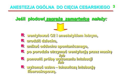 PPT ZNIECZULENIE DO CIĘCIA CESARSKIEGO PowerPoint Presentation free