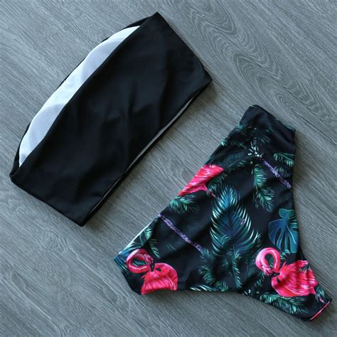 FREE SHIPPING Women High Waist Bandage Bikini Set JKP Allkpop Shop