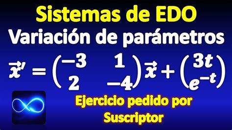 Sistema De Edo No Homogéneo Variación De Parámetros Matriz