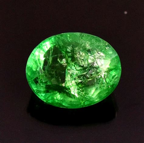 7 40 ct émeraude verte naturelle 13x10 mm taille ovale certifiée GIE