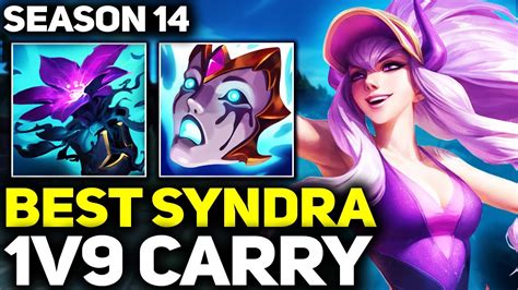 RANK 1 BEST SYNDRA IN THE WORLD 1V9 CARRY GAMEPLAY Season 14 League