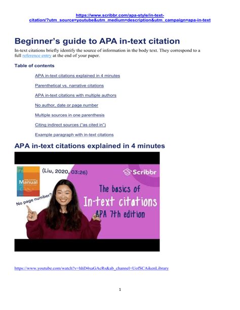 Apa Citation Rules From Websites