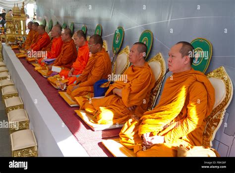 Monks Take Part In A Multi Faith Buddhist Islamic Christian Sikh