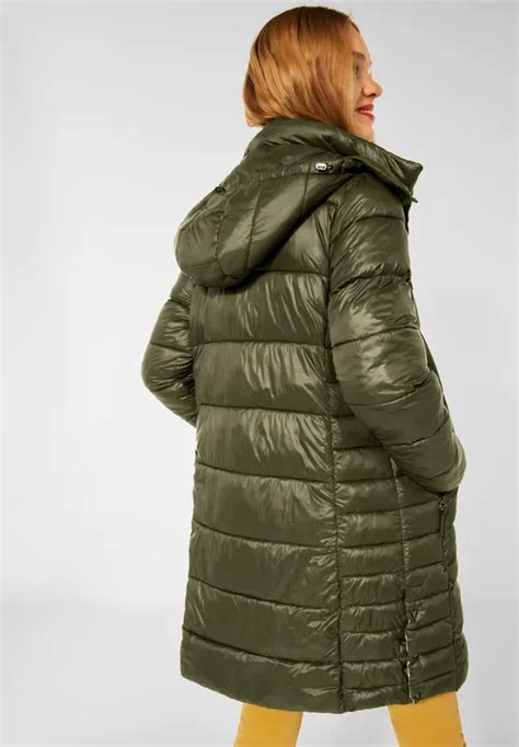 Street One Manteau L Aspect Matelass Pour Femmes En Vert Street One