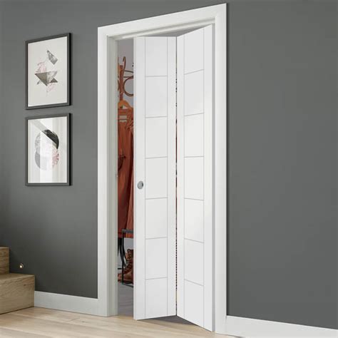 Xl Joinery Palermo White Primed Panel Internal Bi Fold Door Buildworld