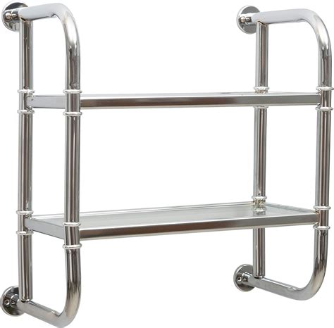 Glass And Chrome Bathroom Shelf Unit Semis Online