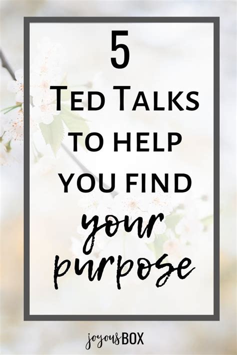 5 Motivational Ted Talks To Help You Find Your Purpose Ted Talks