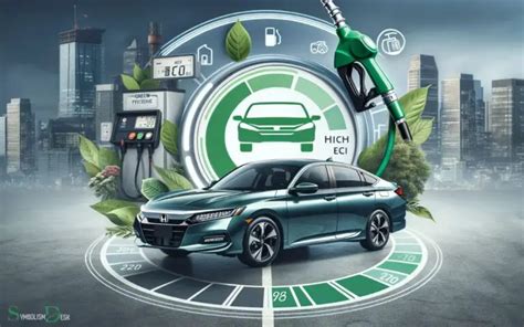 Honda Accord Green Car In Circle Symbol Hybrid