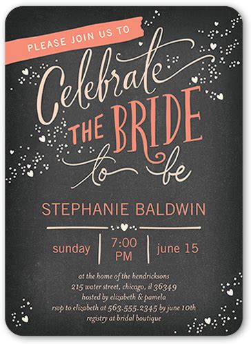 Chic Celebration 5x7 Bridal Shower Invitation | Shutterfly