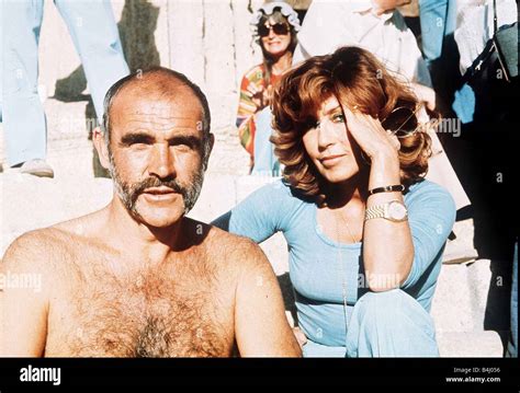 Scottish actor Sean Connery with his wife Micheline Roquebrune March 1975 dbase MSI Stock Photo ...