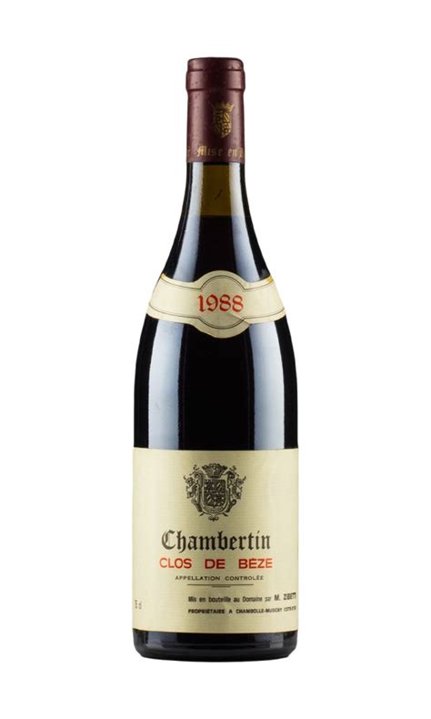 Chambertin Clos De Beze Zibetti 1988 Hedonism Wines