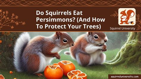 Do Squirrels Eat Persimmons And How To Protect Your Trees Squirrel University