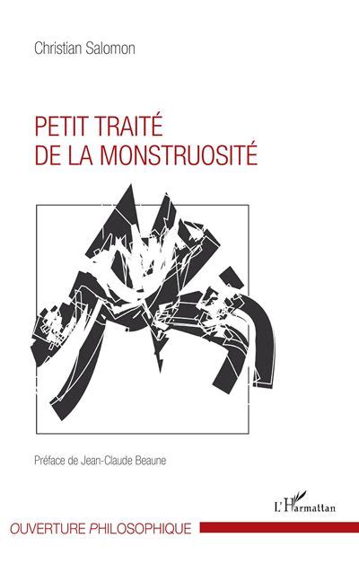 Petit traité de la monstruosité broché Christian Salomon Achat