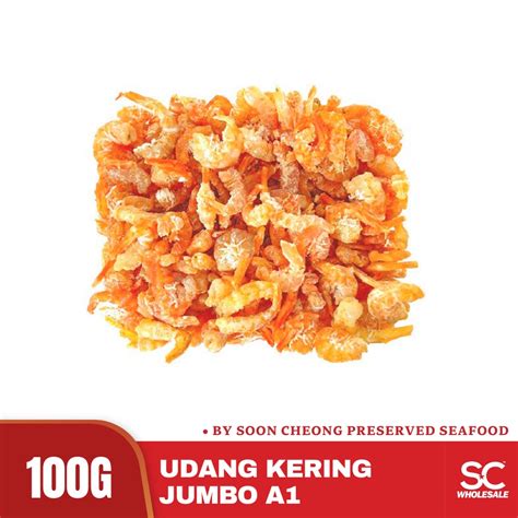 FRESHLY PACK DAILY Udang Kering Jumbo Gred A1 Size Dried Shrimp 100g