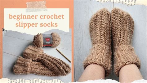 Beginner Friendly Crochet Slipper Socks Quick Project Youtube In