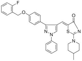 5Z 5 3 4 2 FLUOROBENZYL OXY PHENYL 1 PHENYL 1H PYRAZOL 4 YL