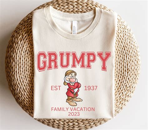 Grumpy Shirt Seven Dwarfs Shirt Disney Shirt Disneyland Shirt Disney World Shirt Matching