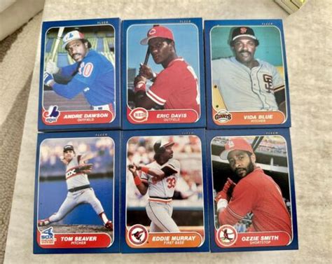 Lot Of 830 1986 Fleer Baseball Cards Includes 60 Stickers Some