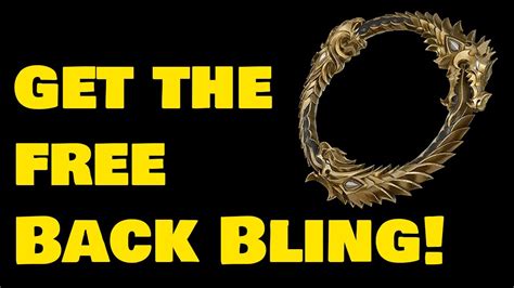 Free The Elder Scrolls Online Back Bling Youtube