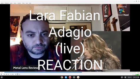 Lara Fabian Adagio Live REACTION YouTube