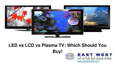 Ppt Led Vs Lcd Vs Plasma Tv Which Should You Buy Powerpoint